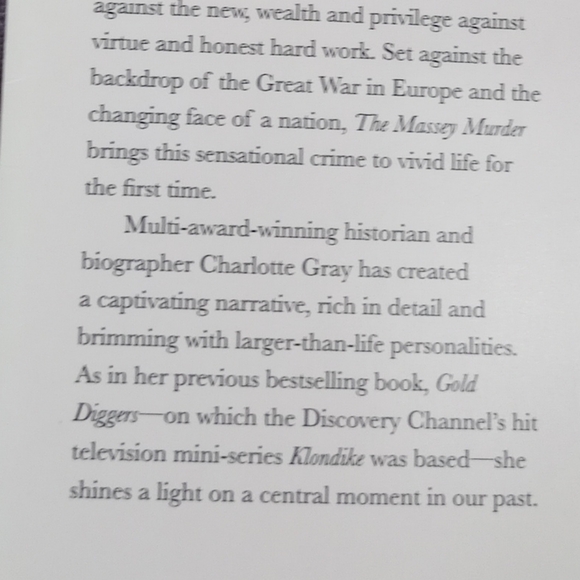 Best Seller Charlotte Gray, The Massey Murder - Picture 4 of 6